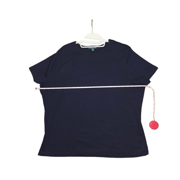 Ralph Lauren WOMENS Navy blue T shirt 3xl‎ - Picture 4 of 6